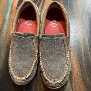 Twisted X Brown and Tan Loafers